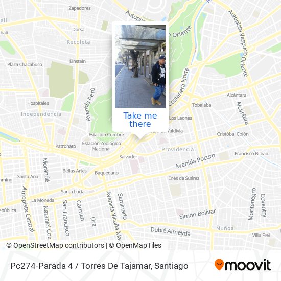 Pc274-Parada 4 / Torres De Tajamar map