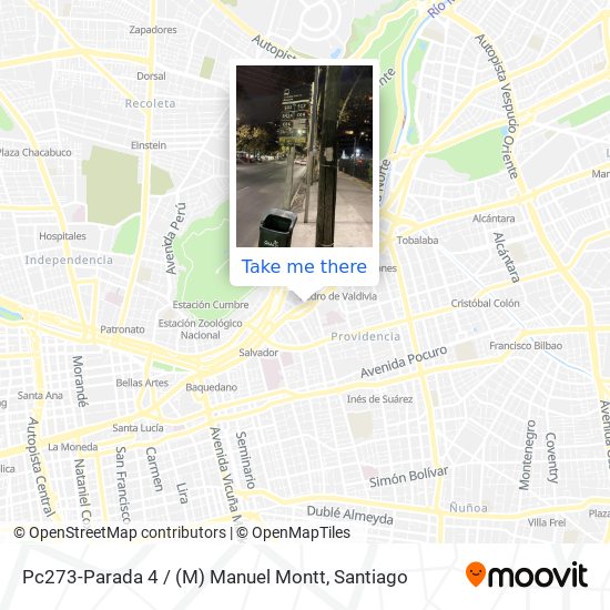 Pc273-Parada 4 / (M) Manuel Montt map
