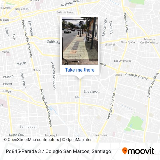 Pd845-Parada 3 / Colegio San Marcos map