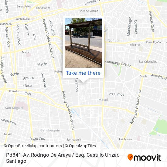 Mapa de Pd841-Av. Rodrigo De Araya / Esq. Castillo Urizar