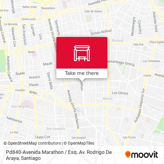 Pd840-Avenida Marathon / Esq. Av. Rodrigo De Araya map