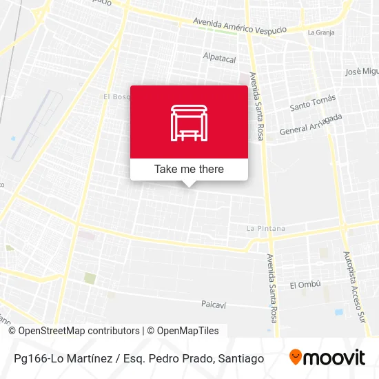 Mapa de Pg166-Lo Martínez / Esq. Pedro Prado