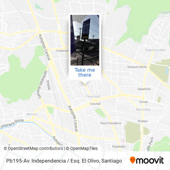 Pb195-Av. Independencia / Esq. El Olivo map