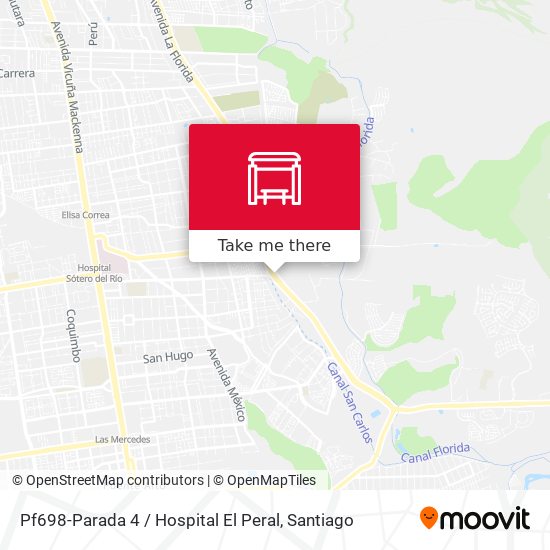Pf698-Parada 4 / Hospital El Peral map