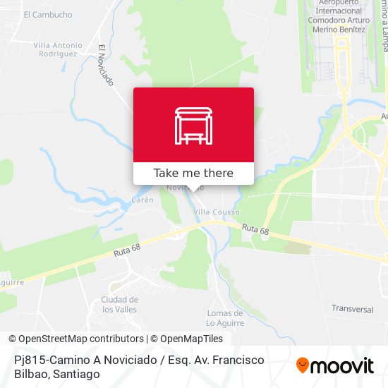 Mapa de Pj815-Camino A Noviciado / Esq. Av. Francisco Bilbao