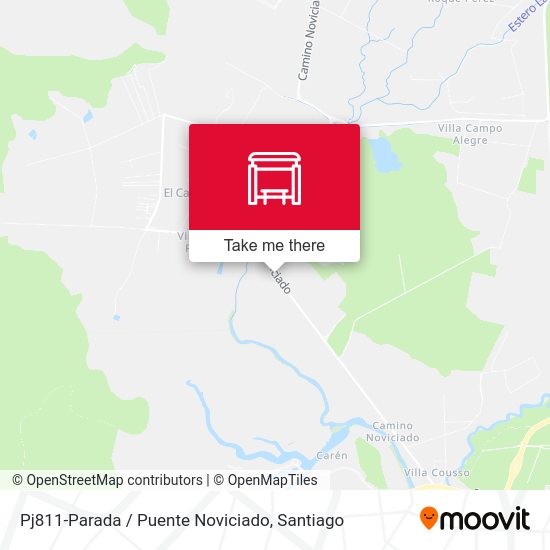 Mapa de Pj811-Parada / Puente Noviciado