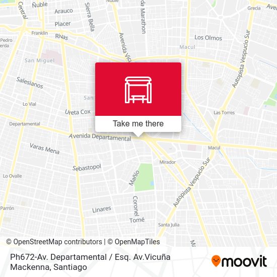 Mapa de Ph672-Av. Departamental / Esq. Av.Vicuña Mackenna