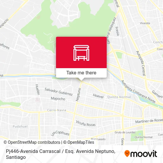 Pj446-Avenida Carrascal / Esq. Avenida Neptuno map