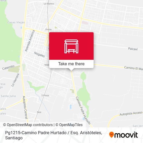 Mapa de Pg1215-Camino Padre Hurtado / Esq. Aristóteles
