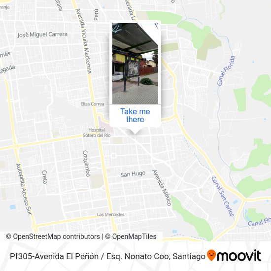 Mapa de Pf305-Avenida El Peñón / Esq. Nonato Coo