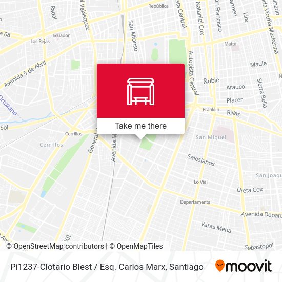 Mapa de Pi1237-Clotario Blest / Esq. Carlos Marx