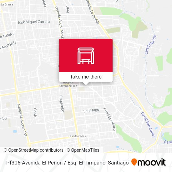 Pf306-Avenida El Peñón / Esq. El Tímpano map