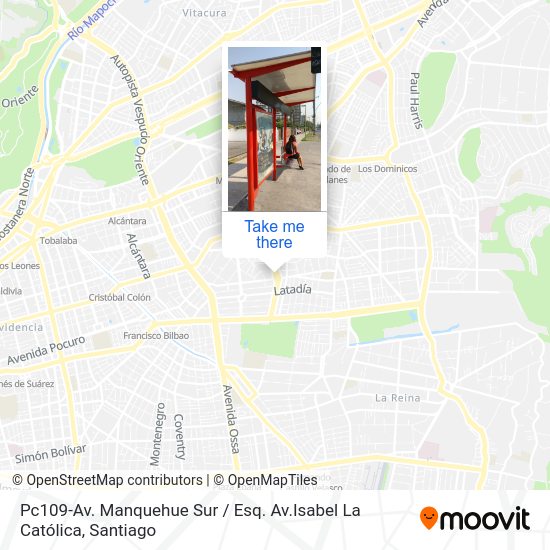Pc109-Av. Manquehue Sur / Esq. Av.Isabel La Católica map