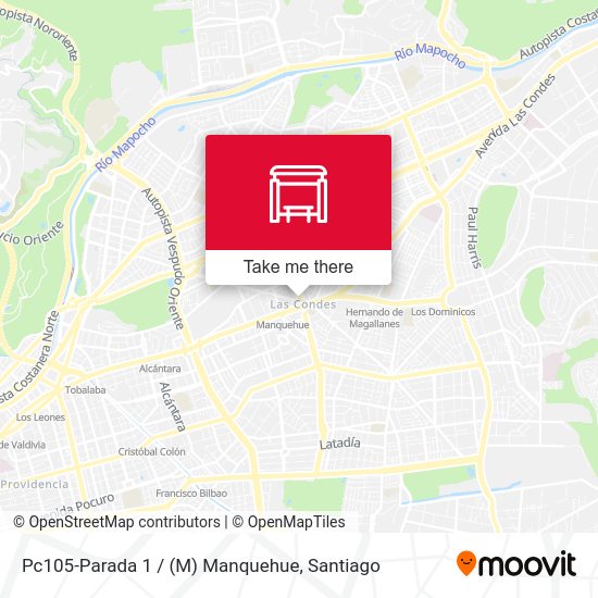 Pc105-Parada 1 / (M) Manquehue map