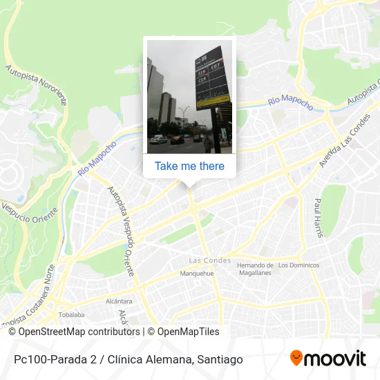 Pc100-Parada 2 / Clínica Alemana map