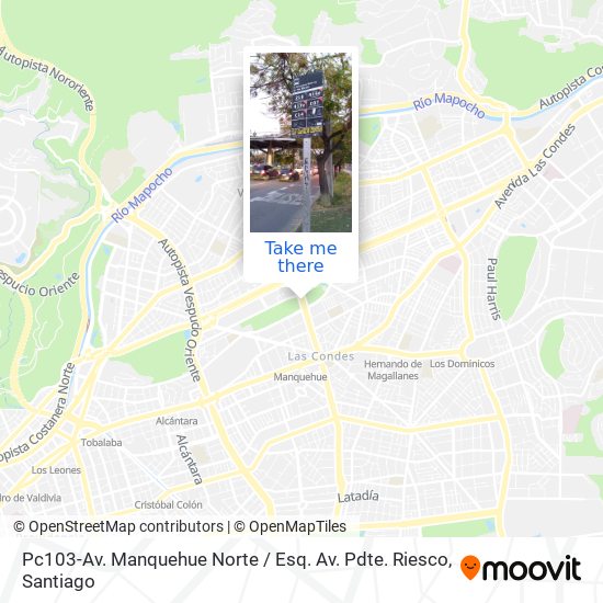 Pc103-Av. Manquehue Norte / Esq. Av. Pdte. Riesco map