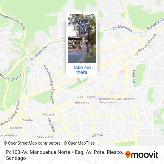 Pc103-Av. Manquehue Norte / Esq. Av. Pdte. Riesco map
