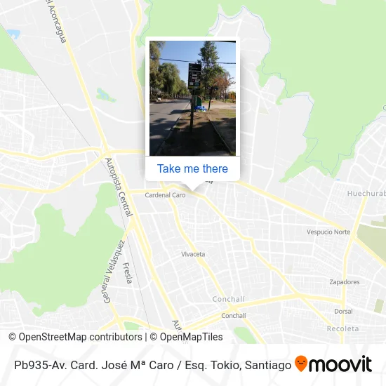 Pb935-Av. Card. José Mª Caro / Esq. Tokio map