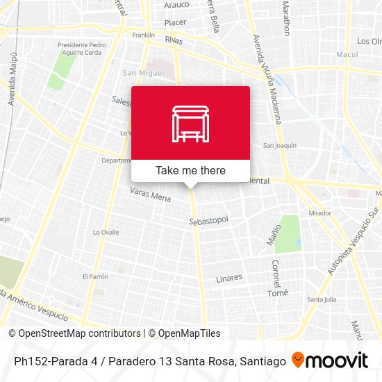 Ph152-Parada 4 / Paradero 13 Santa Rosa map