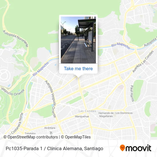 Pc1035-Parada 1 / Clínica Alemana map