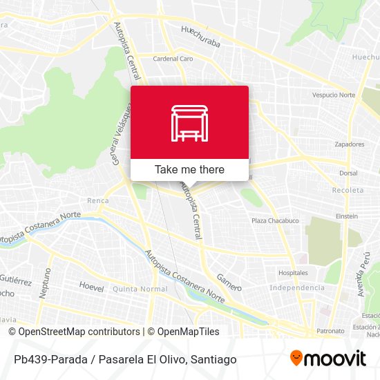 Pb439-Parada / Pasarela El Olivo map