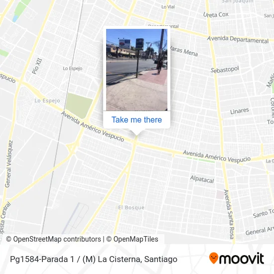 Pg1584-Parada 1 / (M) La Cisterna map