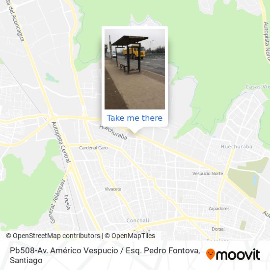 Pb508-Av. Américo Vespucio / Esq. Pedro Fontova map