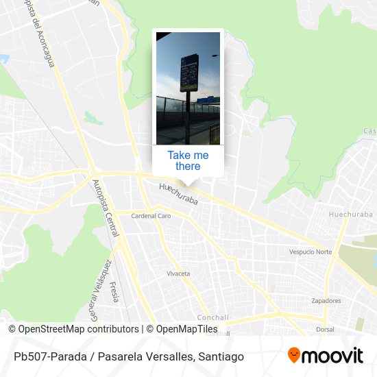 Mapa de Pb507-Parada / Pasarela Versalles