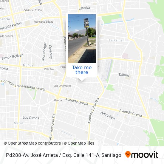 Pd288-Av. José Arrieta / Esq. Calle 141-A map