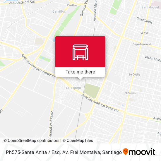 Ph575-Santa Anita / Esq. Av. Frei Montalva map