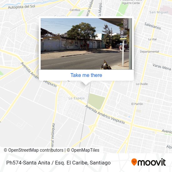 Ph574-Santa Anita / Esq. El Caribe map