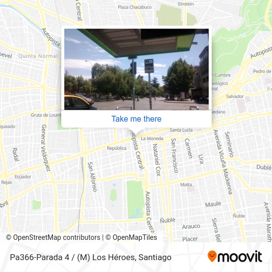 Pa366-Parada 4 / (M) Los Héroes map