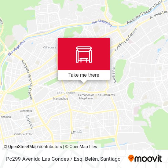 Pc299-Avenida Las Condes / Esq. Belén map