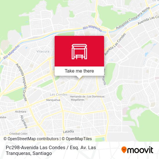 Mapa de Pc298-Avenida Las Condes / Esq. Av. Las Tranqueras