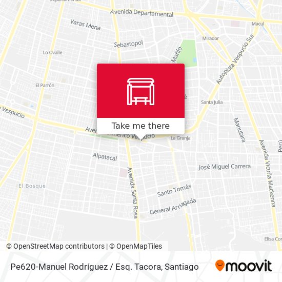 Pe620-Manuel Rodríguez / Esq. Tacora map