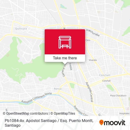 Pb1084-Av. Apóstol Santiago / Esq. Puerto Montt map