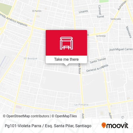 Pg101-Violeta Parra / Esq. Santa Pilar map