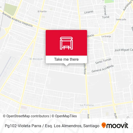 Pg102-Violeta Parra / Esq. Los Almendros map