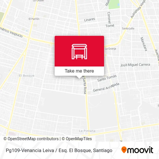 Pg109-Venancia Leiva / Esq. El Bosque map