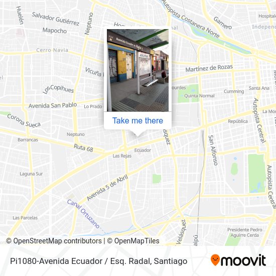 Pi1080-Avenida Ecuador / Esq. Radal map