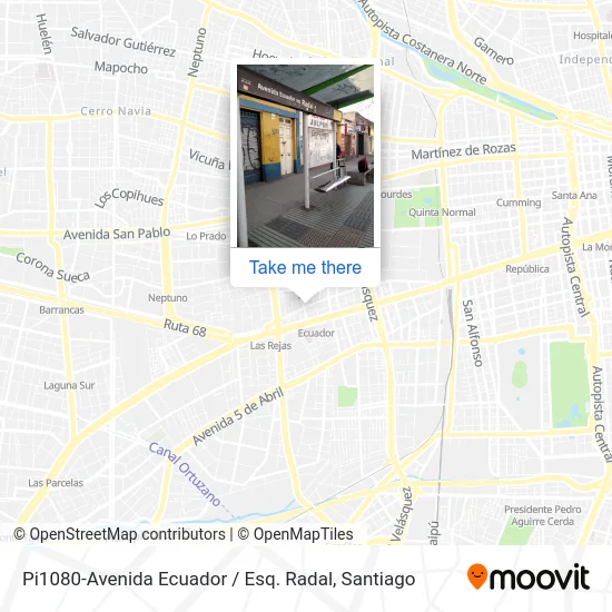 Pi1080-Avenida Ecuador / Esq. Radal map
