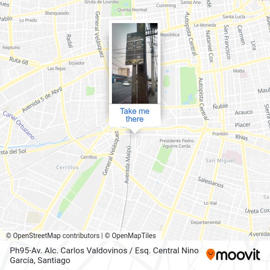 Mapa de Ph95-Av. Alc. Carlos Valdovinos / Esq. Central Nino García