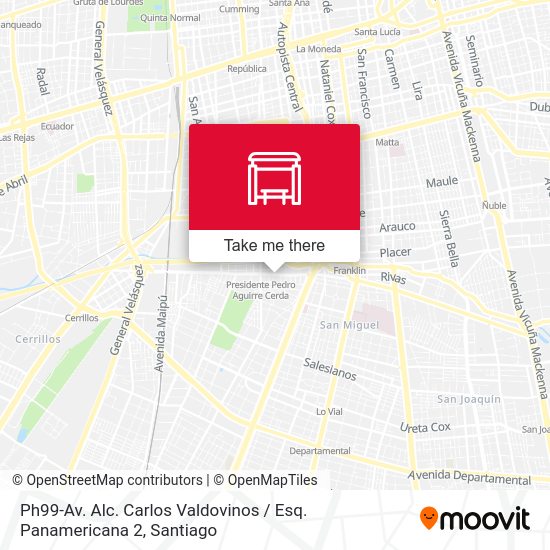 Mapa de Ph99-Av. Alc. Carlos Valdovinos / Esq. Panamericana 2