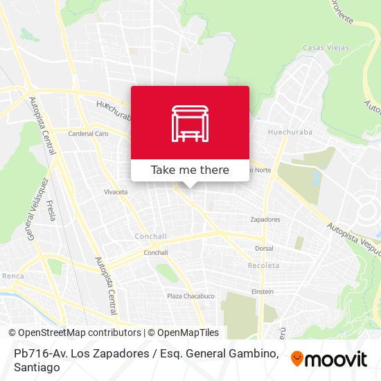 Mapa de Pb716-Av. Los Zapadores / Esq. General Gambino