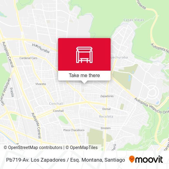 Pb719-Av. Los Zapadores / Esq. Montana map