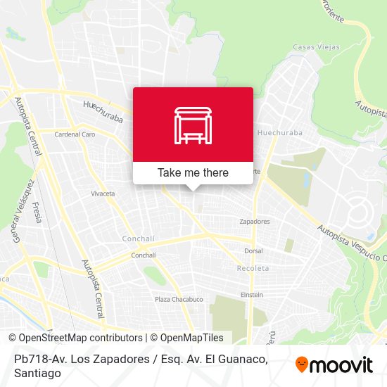 Mapa de Pb718-Av. Los Zapadores / Esq. Av. El Guanaco