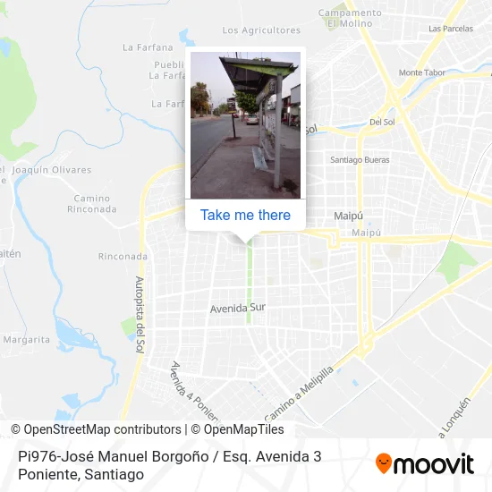 Pi976-José Manuel Borgoño / Esq. Avenida 3 Poniente map
