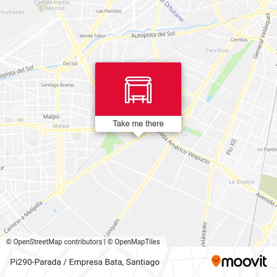 Pi290-Parada / Empresa Bata map