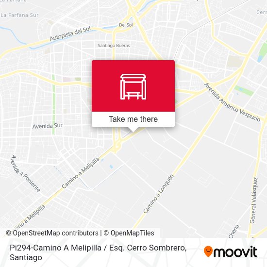 Mapa de Pi294-Camino A Melipilla / Esq. Cerro Sombrero
