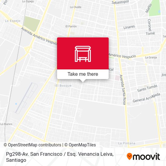Mapa de Pg298-Av. San Francisco / Esq. Venancia Leiva